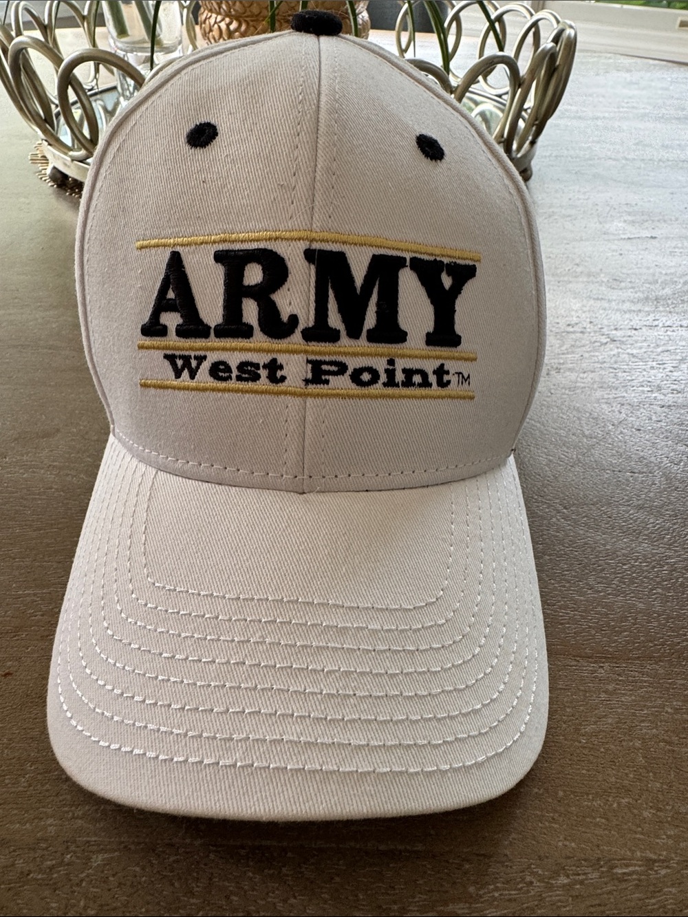 West Point ARMY Embroidered White Baseball Cap